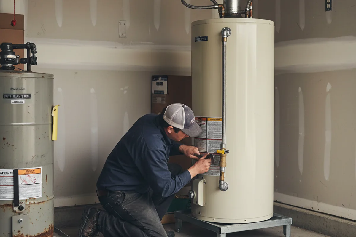 Water heater and shutoff valve replacement in Tomahawk
